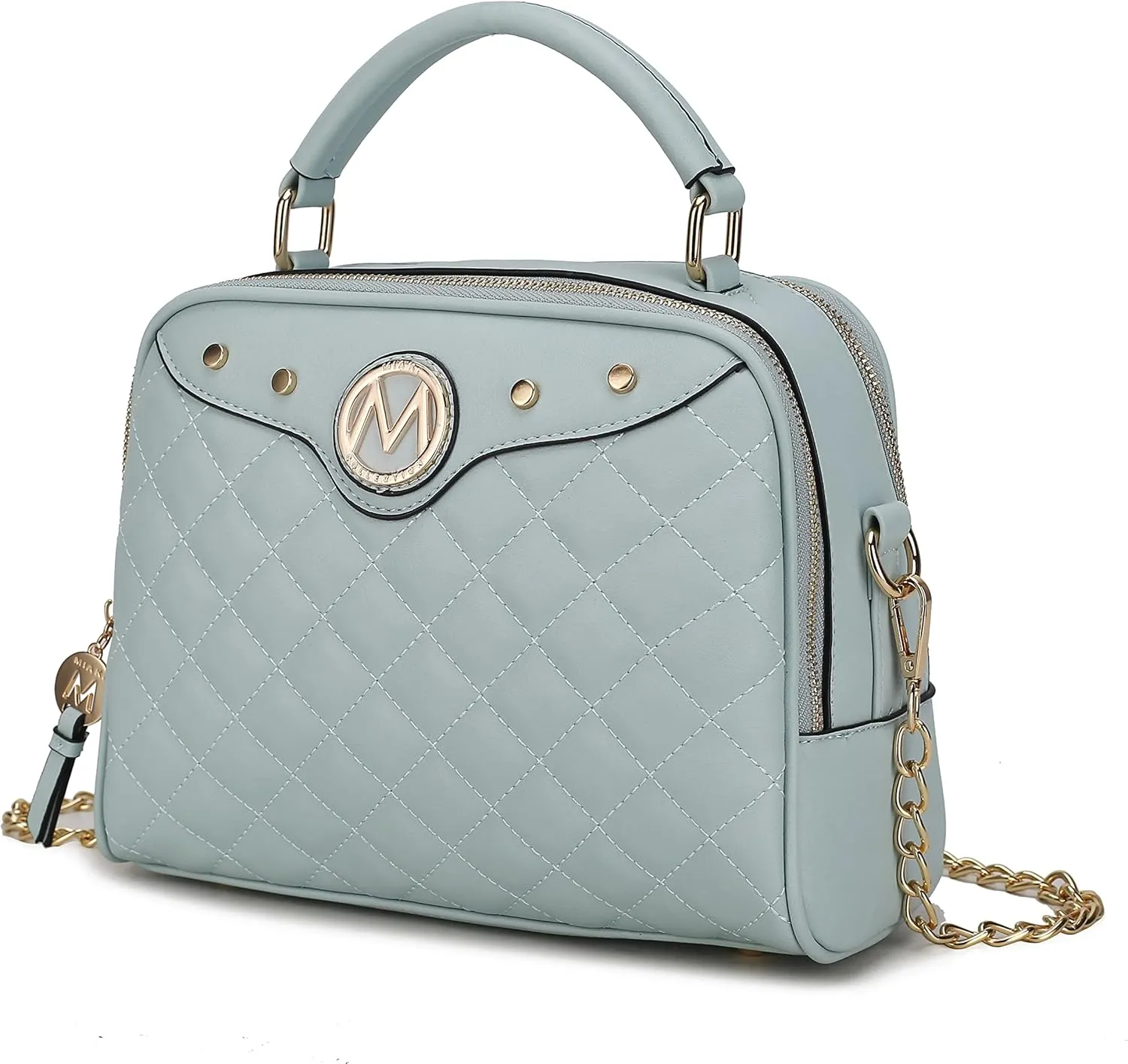 MKF Collection Satchel Bag for Women, Crossbody Handbag Top-Handle Purse