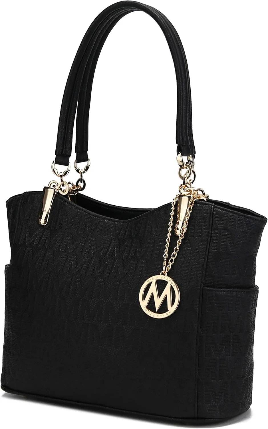MKF Collection Signature Tote Bag for Women, Shoulder bag Vegan Leather Top-Handle Handbag Purse