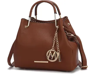 MKF Collection Tote Bag for Women, Vegan Leather Top-Handle Shoulder Bag Handbag Purse by Mia K