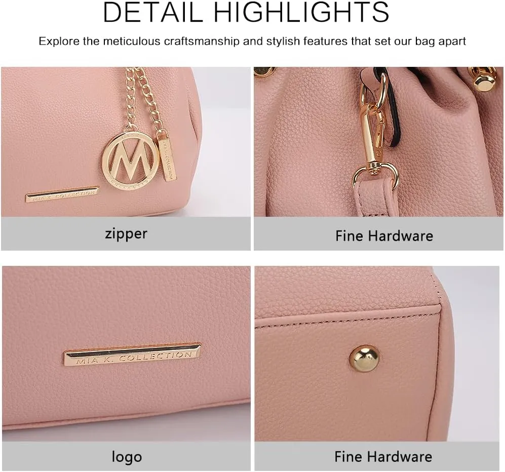 MKF Collection Tote Bag for Women, Vegan Leather Top-Handle Shoulder Bag Handbag Purse by Mia K