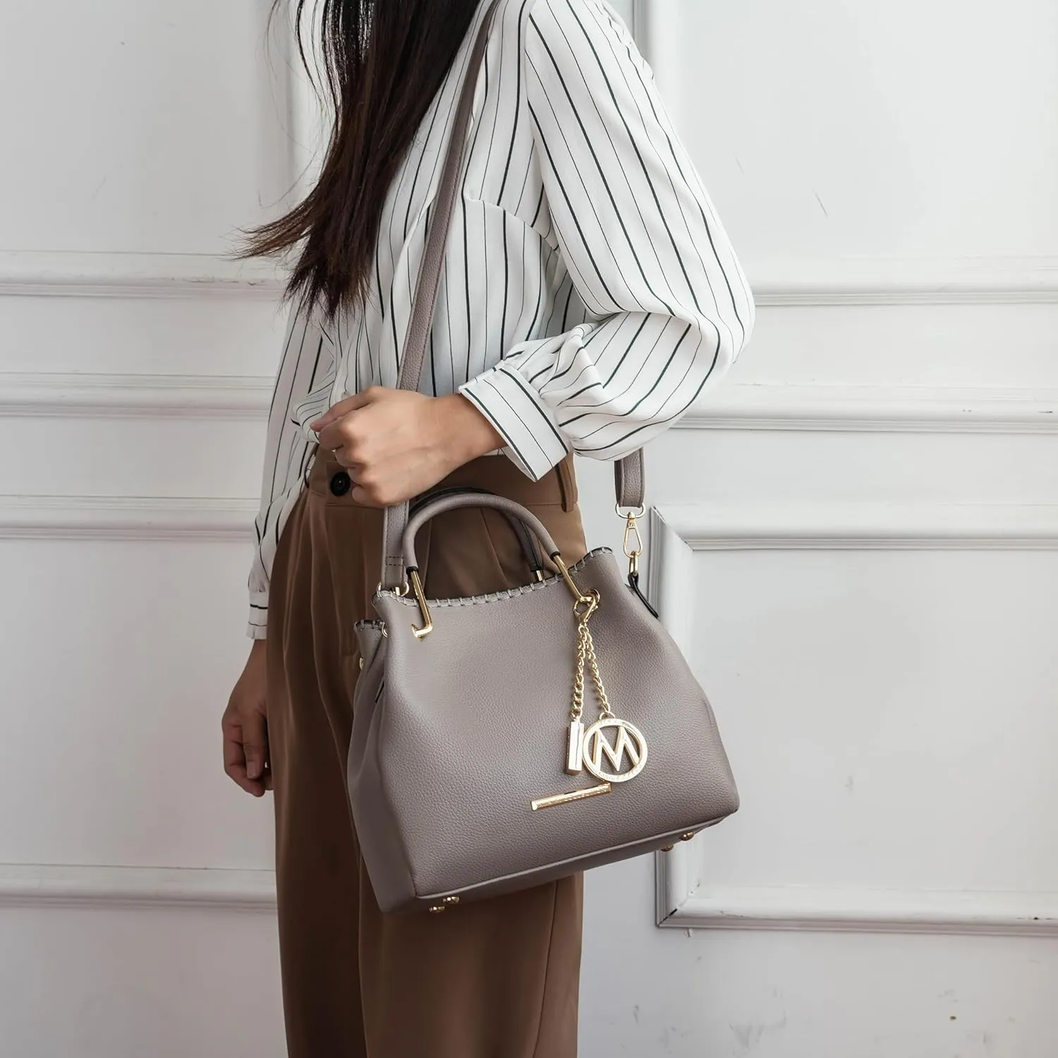 MKF Collection Tote Bag for Women, Vegan Leather Top-Handle Shoulder Bag Handbag Purse by Mia K
