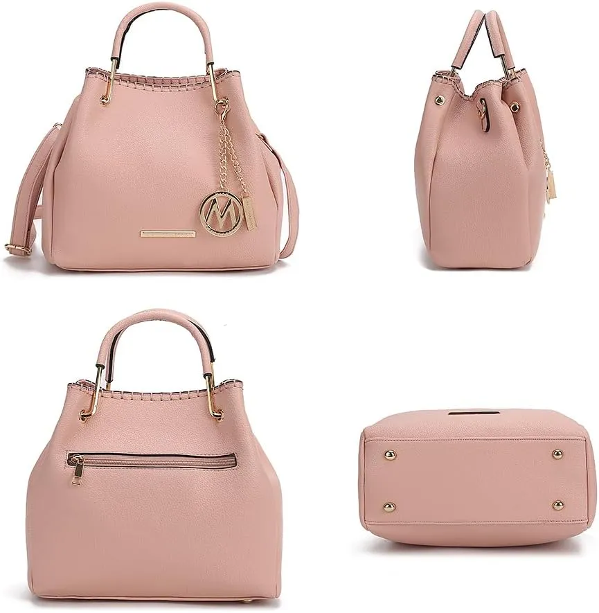 MKF Collection Tote Bag for Women, Vegan Leather Top-Handle Shoulder Bag Handbag Purse by Mia K