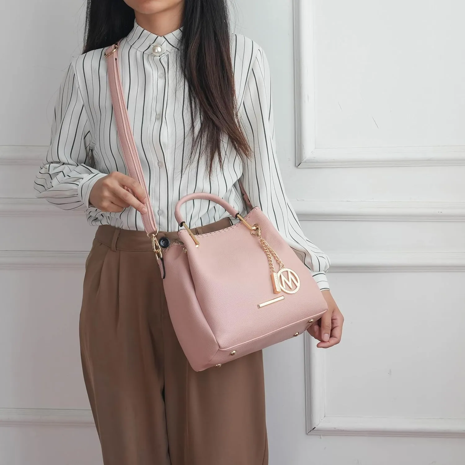 MKF Collection Tote Bag for Women, Vegan Leather Top-Handle Shoulder Bag Handbag Purse by Mia K