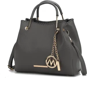 MKF Collection Tote Bag for Women, Vegan Leather Top-Handle Shoulder Bag Handbag Purse by Mia K