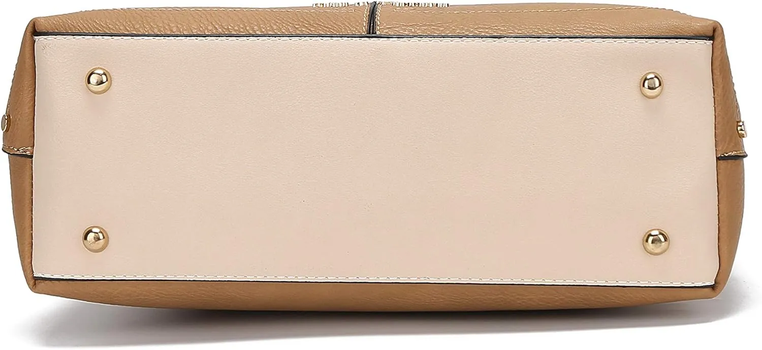 MKF Collection Women's Satchel Bag,Vegan Leather Top Handle Shoulder Bag Handbag Purse by Mia K