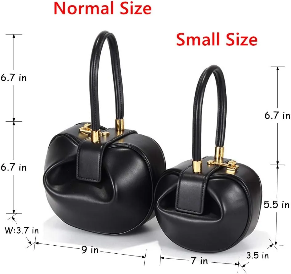 Mn&Sue Fashion Designer Women's Genuine Leather Top Handle Handbag Evening Bag Party Prom Wedding Purse