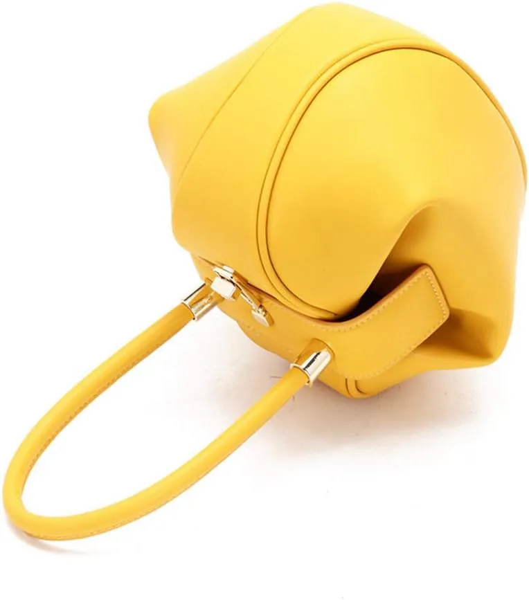 Mn&Sue Fashion Designer Women's Genuine Leather Top Handle Handbag Evening Bag Party Prom Wedding Purse