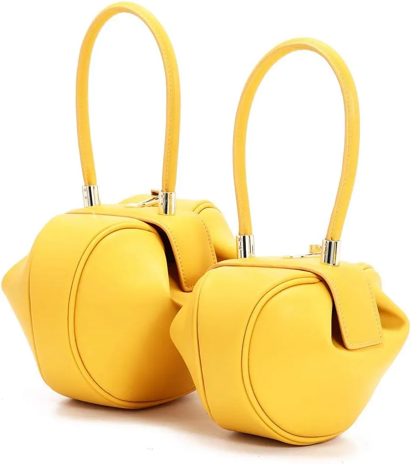 Mn&Sue Fashion Designer Women's Genuine Leather Top Handle Handbag Evening Bag Party Prom Wedding Purse