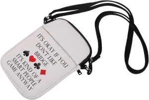 MNIGIU Canvas Tote Bag - Bridge Lover's Bag - Card Game Gift