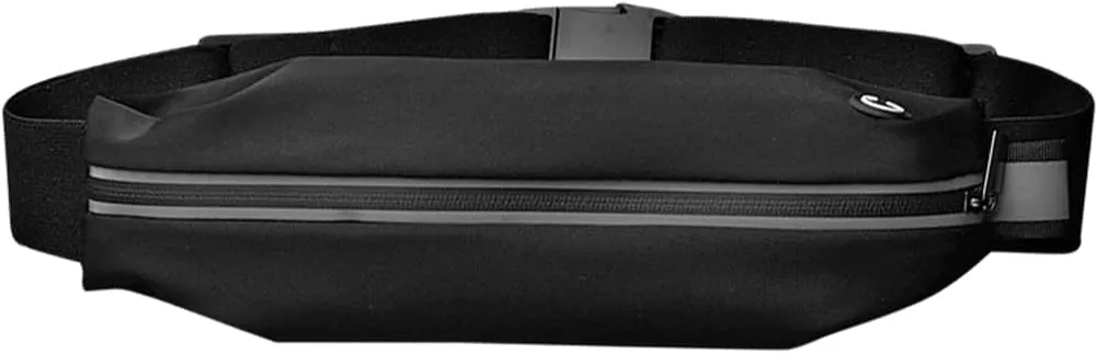 Mobile Phone Waist Bag Anti-Theft Running Belt Waist Pack Portable Adjustable Multifunctional for Outdoor Hiking (Black)