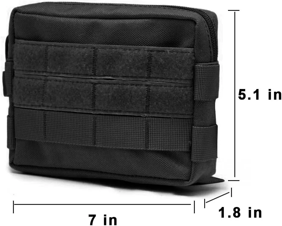 Molle Pouches, Tactical Admin Pouch Compact EDC Utility Gadget Gear Pouch Military Carry Accessory Belt Hanging Waist Bag