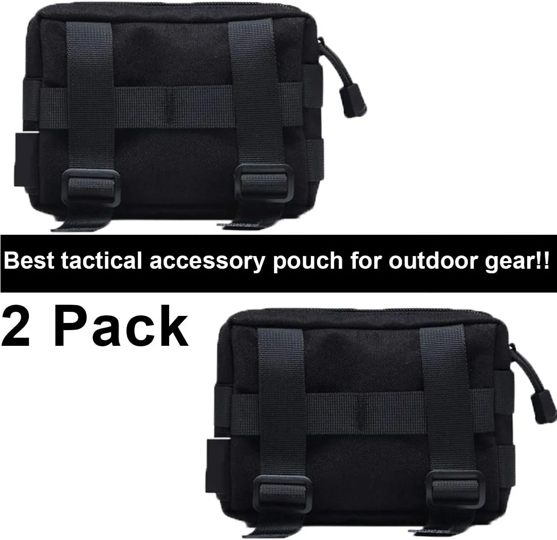 Molle Pouches, Tactical Admin Pouch Compact EDC Utility Gadget Gear Pouch Military Carry Accessory Belt Hanging Waist Bag