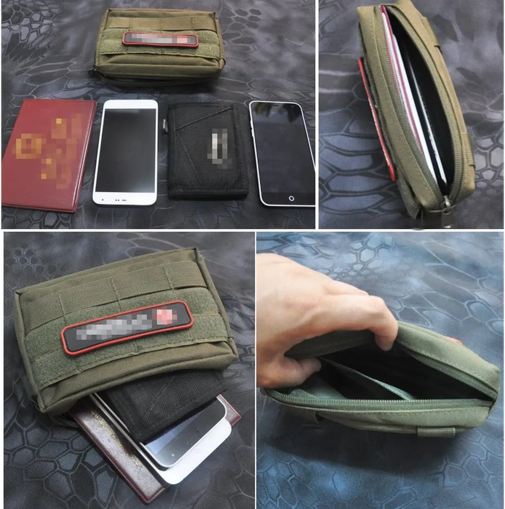 Molle Pouches, Tactical Admin Pouch Compact EDC Utility Gadget Gear Pouch Military Carry Accessory Belt Hanging Waist Bag