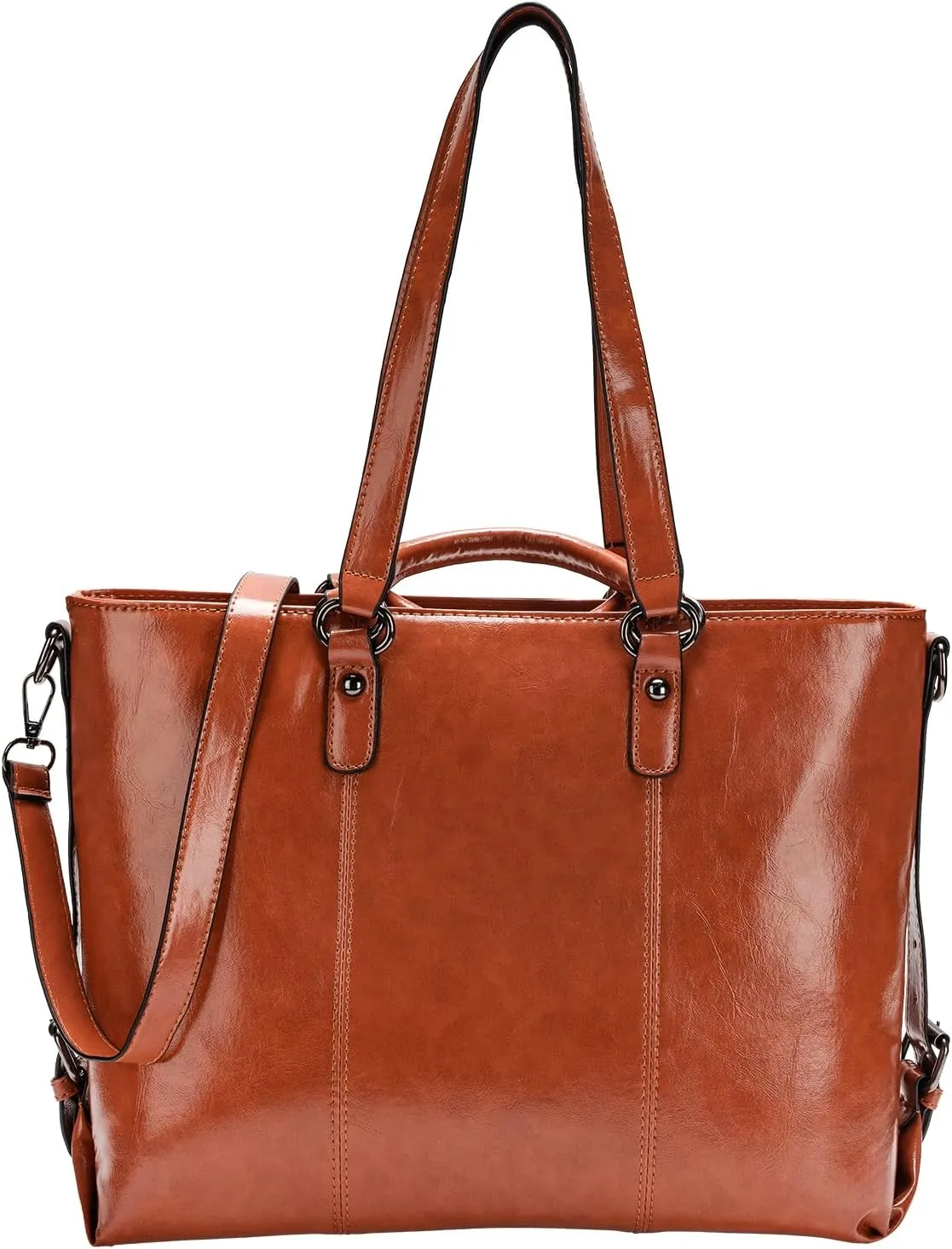 molshine Retro PU Leather Totes Handbag, Motorcycle Shoulder Bags, Top Handle Crossbody Bag for Women Lady Model HB026