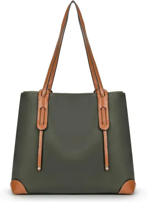 molshine Totes Bag, Women's Shoulder Bag, Practical Waterproof with Zp, Double-Layer Oxford Fabric Handbag HB044