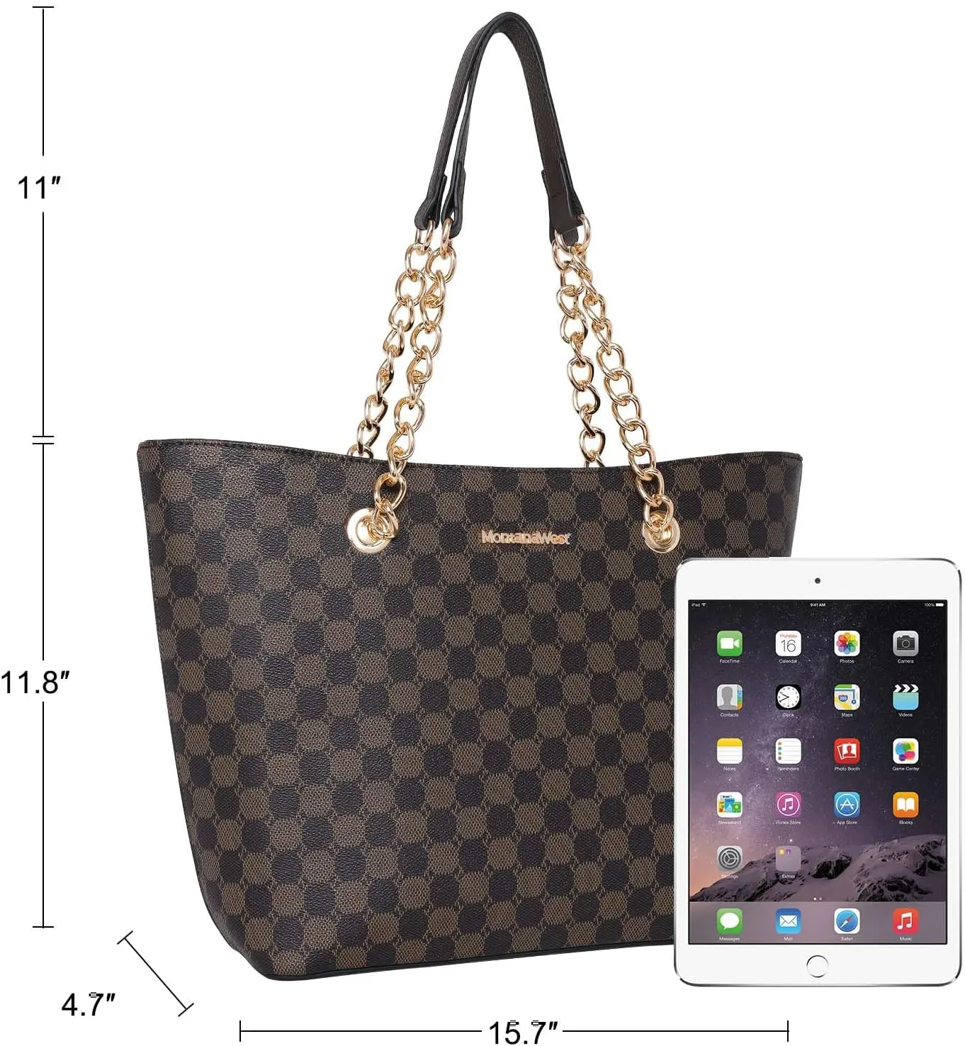 Montana West Tote Bag for Women Chain Top-handle Handbags