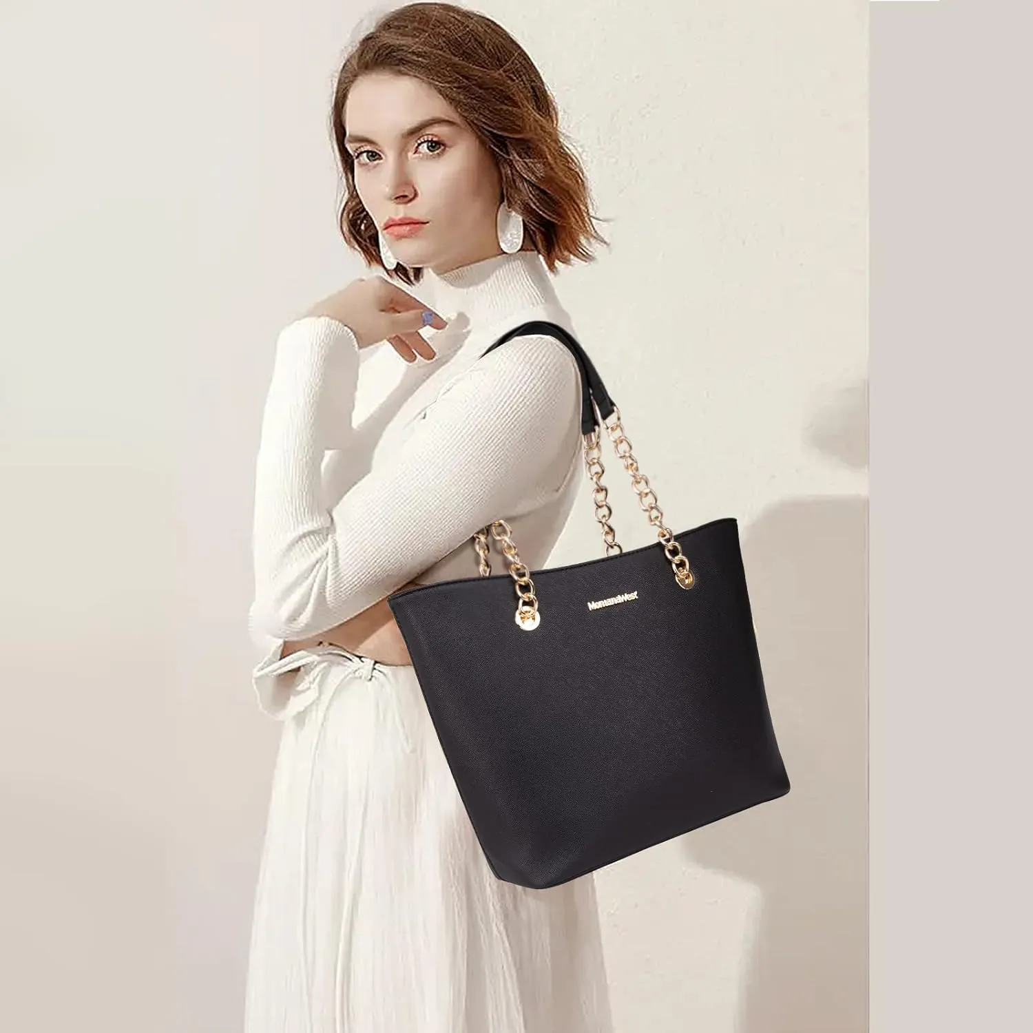 Montana West Tote Bag for Women Chain Top-handle Handbags