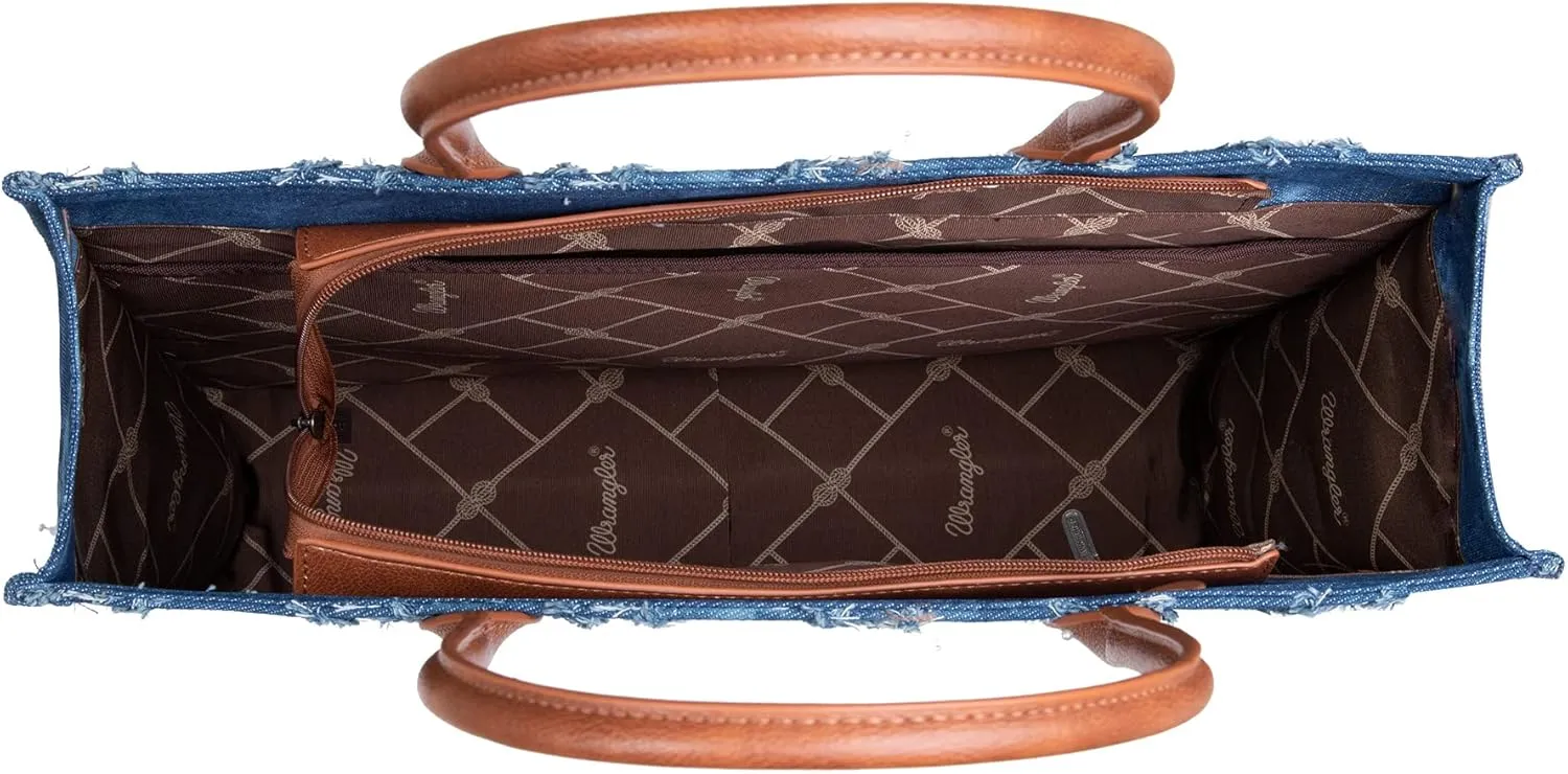 Montana West Wrangler Tote Bag for Women Western Shoulder Purses Boho Aztec Satchel Handbags