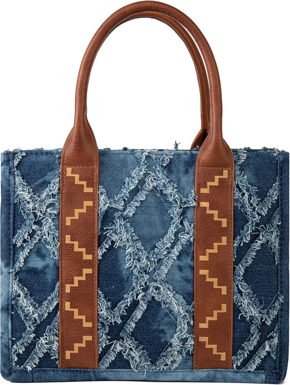 Montana West Wrangler Tote Bag for Women Western Shoulder Purses Boho Aztec Satchel Handbags