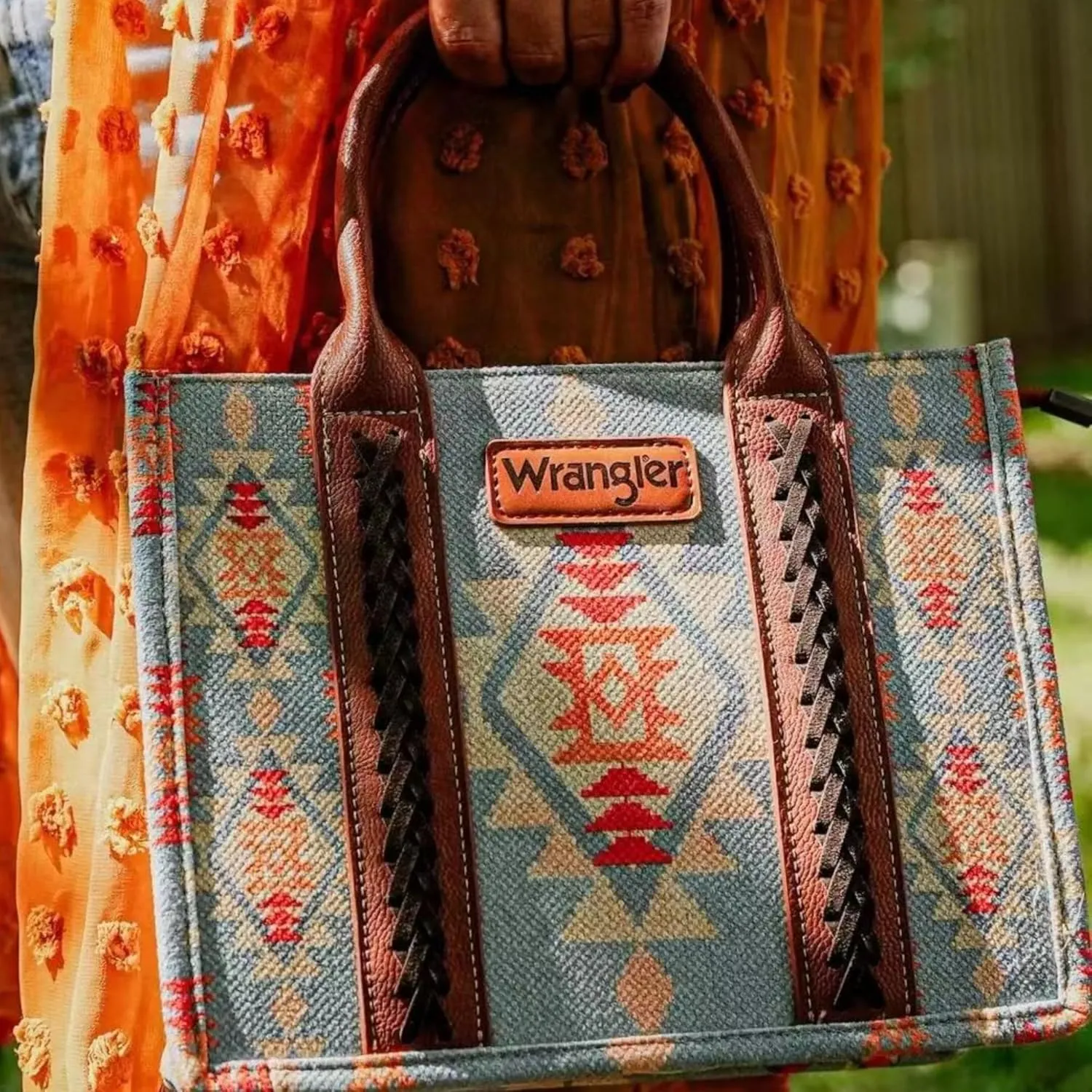 Montana West Wrangler Tote Bag for Women Western Shoulder Purses Boho Aztec Satchel Handbags