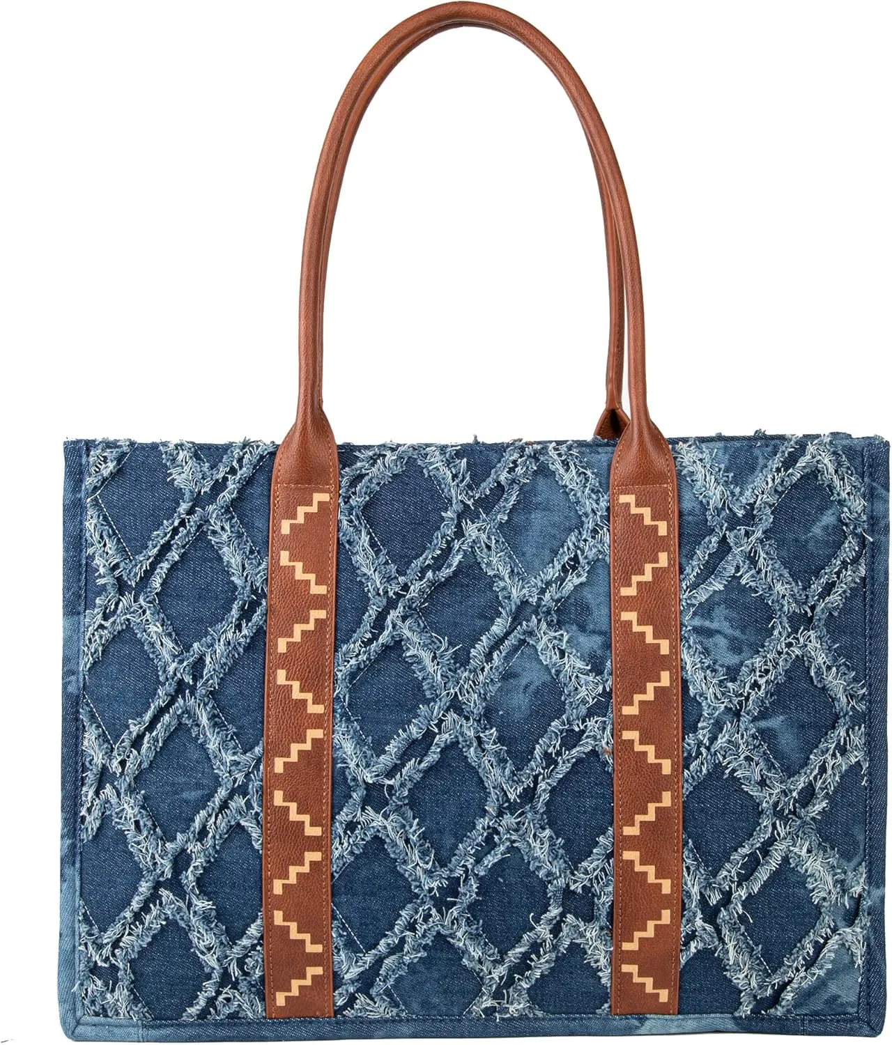 Montana West Wrangler Tote Bag for Women Western Shoulder Purses Boho Aztec Satchel Handbags