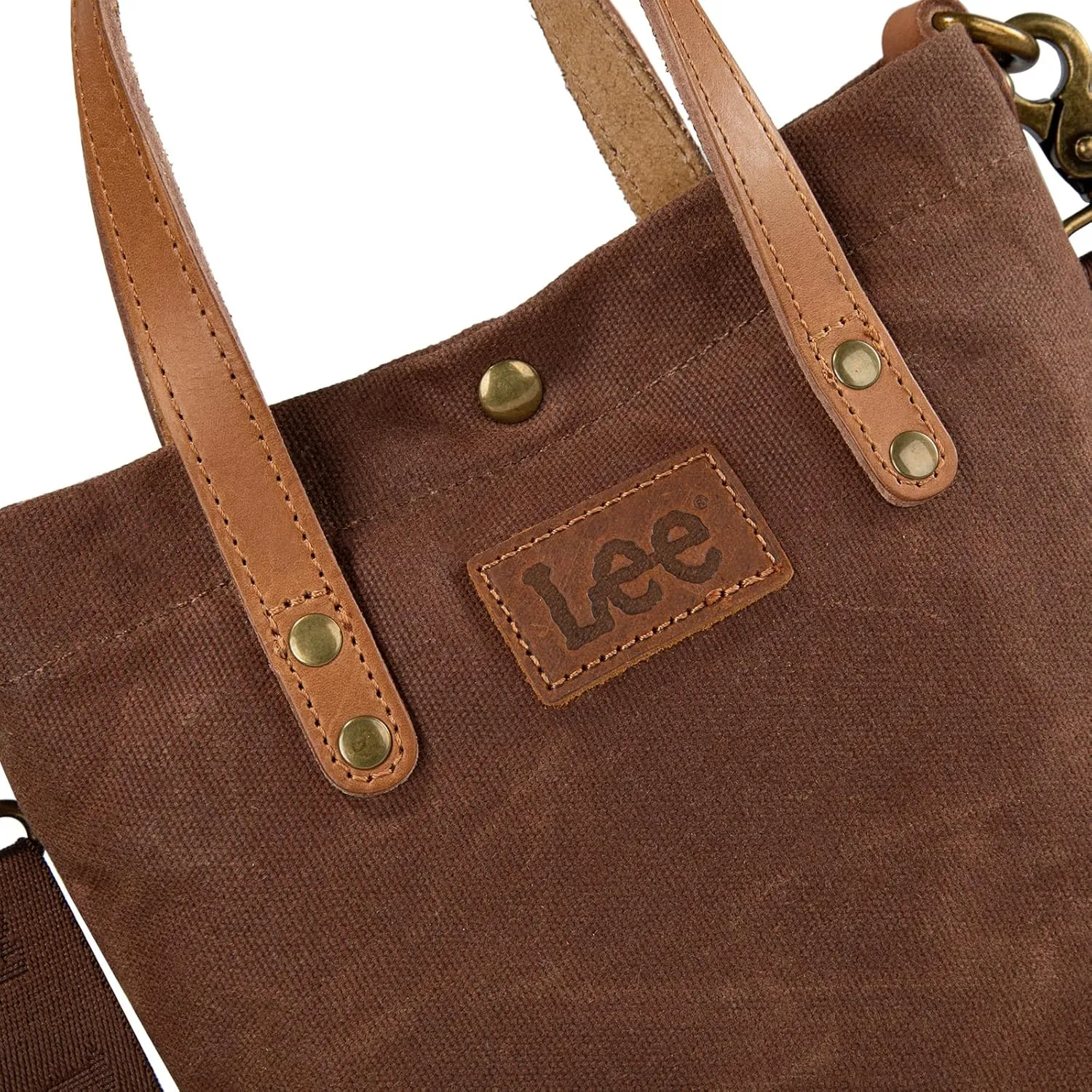 Montana West x Lee Tote Bag for Women Waxed Canvas Top Handle Handbags with Leather Handle and Strap