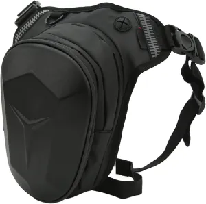 Motorcycle Leg Bag Waterproof Reflective Thigh Strip Impact Resistant for Fishing and Hiking (Unique Pattern)