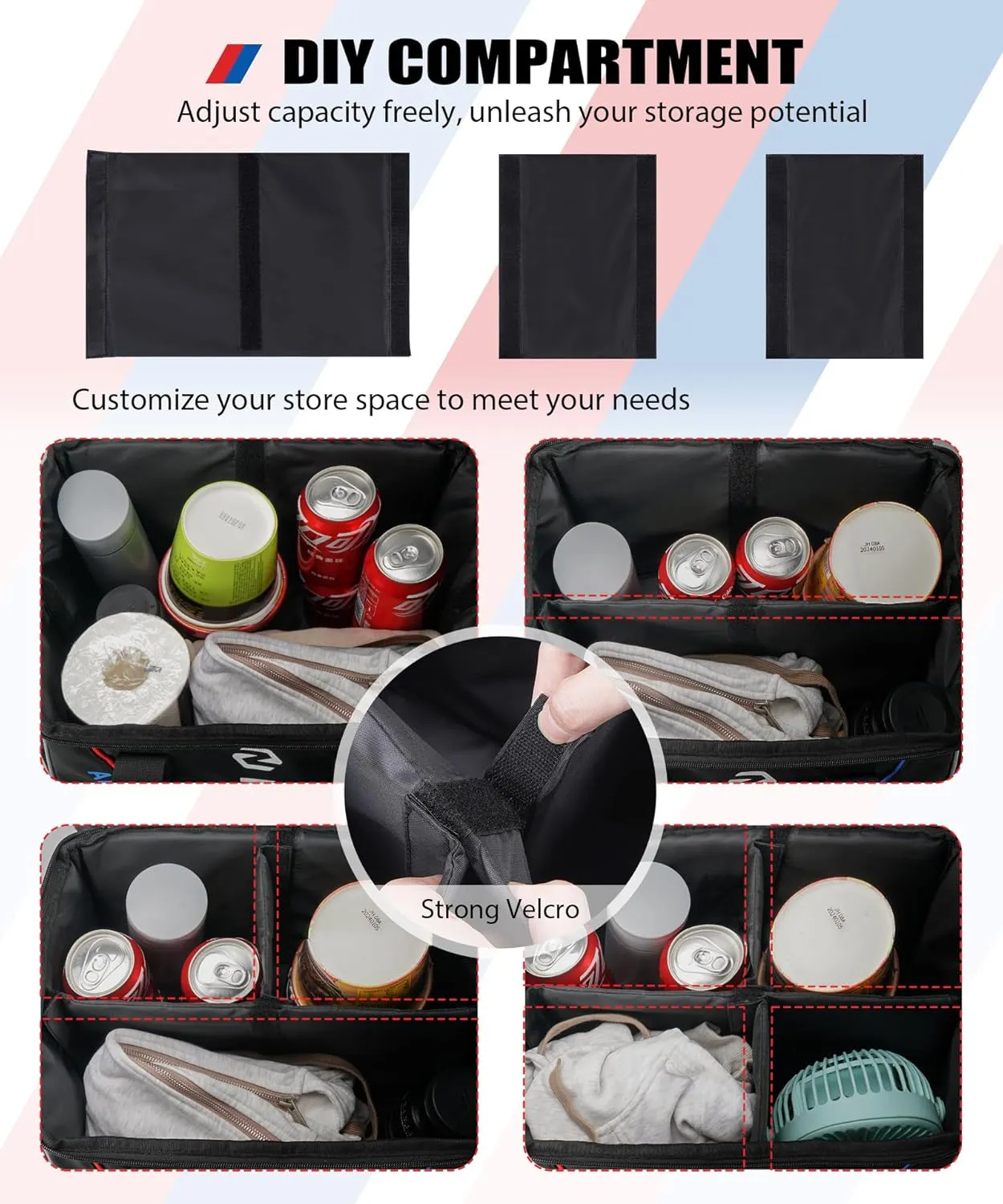 Motorcycle Luggage Inner Bag 21L, DIY Compartment, Motorcycle Top Case Pannier Inner Bag with Foot Pad, Compatible with BMW R1200GS R1250GS ADV LC 2004-2022 F850GS F750GS F700GS F800GS, 1PCS