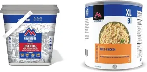Mountain House Essential Bucket | Freeze Dried Backpacking & Camping Food | 22 Servings | Gluten-Free & Rice & Chicken | Freeze Dried Survival & Emergency Food | #10 Can | Gluten-Free