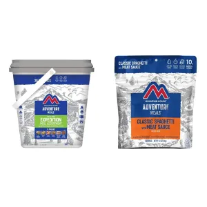 Mountain House Expedition Bucket | Freeze Dried Backpacking & Camping Food | 30 Servings & Classic Spaghetti with Meat Sauce | Freeze Dried Backpacking & Camping Food |2 Servings