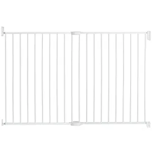 Munchkin® Extending XL™ Tall and Wide Baby Gate, Hardware Mounted Safety Gate for Stairs, Hallways and Doors, Extends 33" - 56" Wide, Metal, White