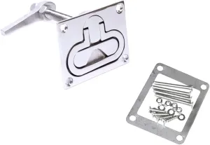 Mxeol Boat Cam Latch Marine Hatch Latches Flush Turning Lock Lift Handle Stainless Steel W/Fasteners