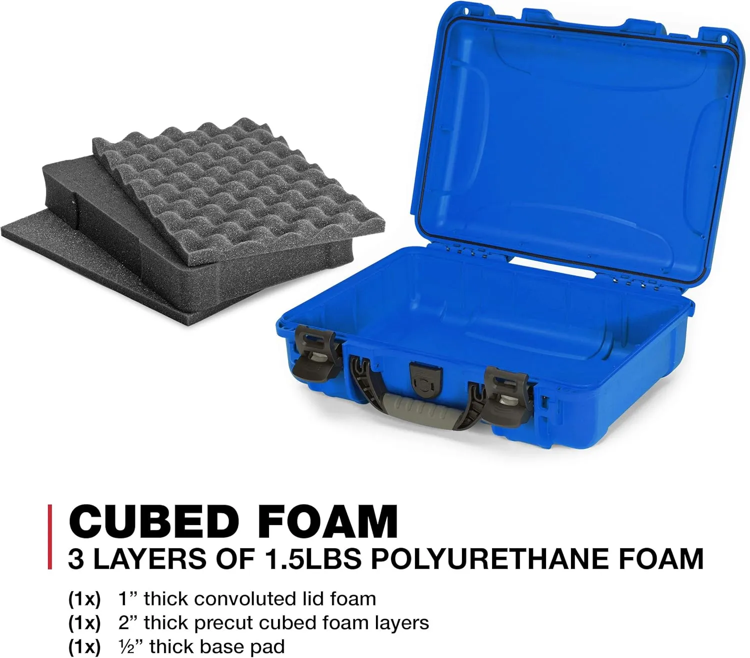 Nanuk 910 Waterproof Hard Case with Foam Insert - Blue (910-1008)