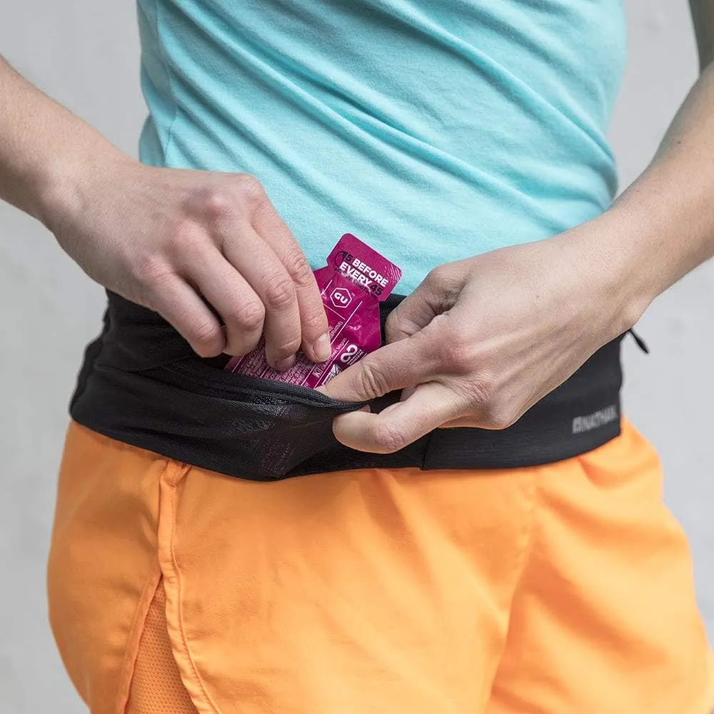 Nathan Running Belt – The Zipster Lite – Waist Pack with 2 Zippers. Bounce Free Pouch/Lightweight/Runners Fanny Pack. Fits All iPhones, Android, Samsung. for Men and Women.