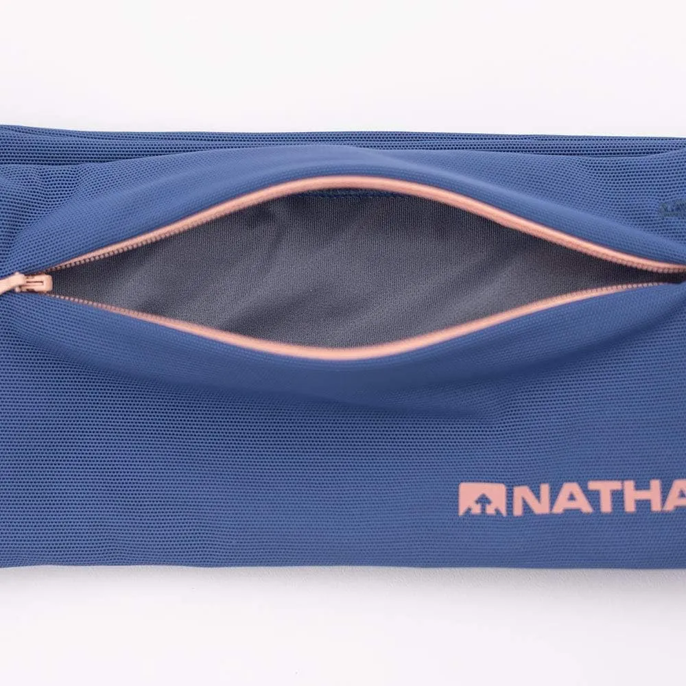 Nathan Running Belt – The Zipster Lite – Waist Pack with 2 Zippers. Bounce Free Pouch/Lightweight/Runners Fanny Pack. Fits All iPhones, Android, Samsung. for Men and Women.