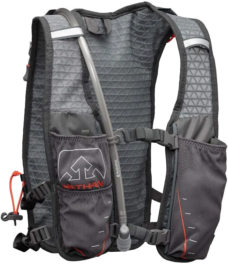 Nathan TrailMix Running Vest/Hydration Pack. 7L (7 Liters) for Men and Women | 2L Bladder Included (2 liters). Zipper, Phone Holder, Water