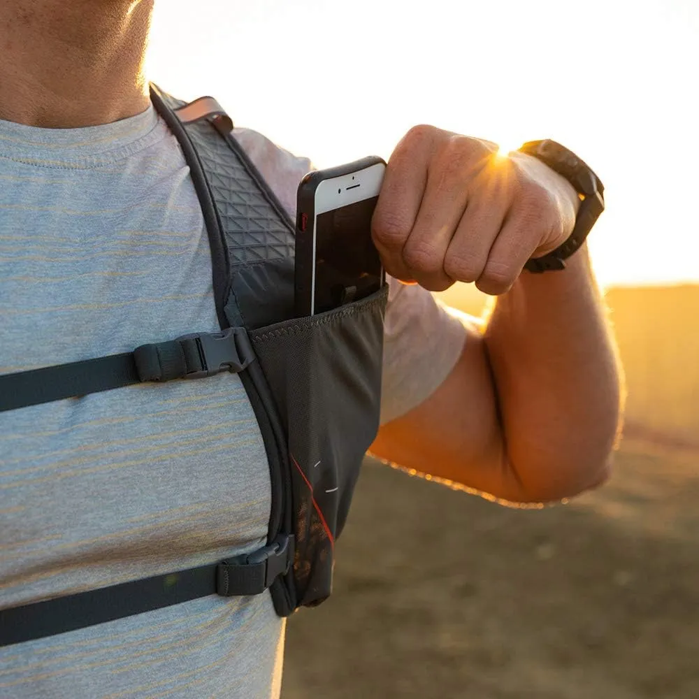 Nathan TrailMix Running Vest/Hydration Pack. 7L (7 Liters) for Men and Women | 2L Bladder Included (2 liters). Zipper, Phone Holder, Water