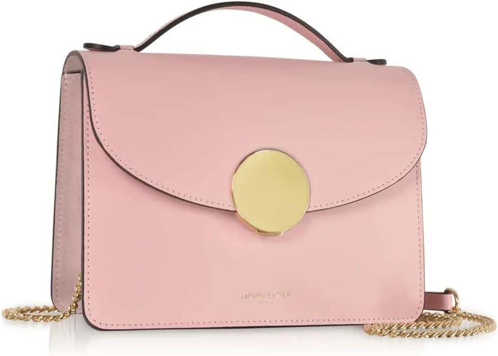 New Ondina Top Handle Shoulder Bag, Calf Leather, Gold Hardware, 8.5 x 6.3 x 3.5 inches