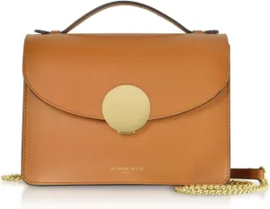 New Ondina Top Handle Shoulder Bag, Calf Leather, Gold Hardware, 8.5 x 6.3 x 3.5 inches