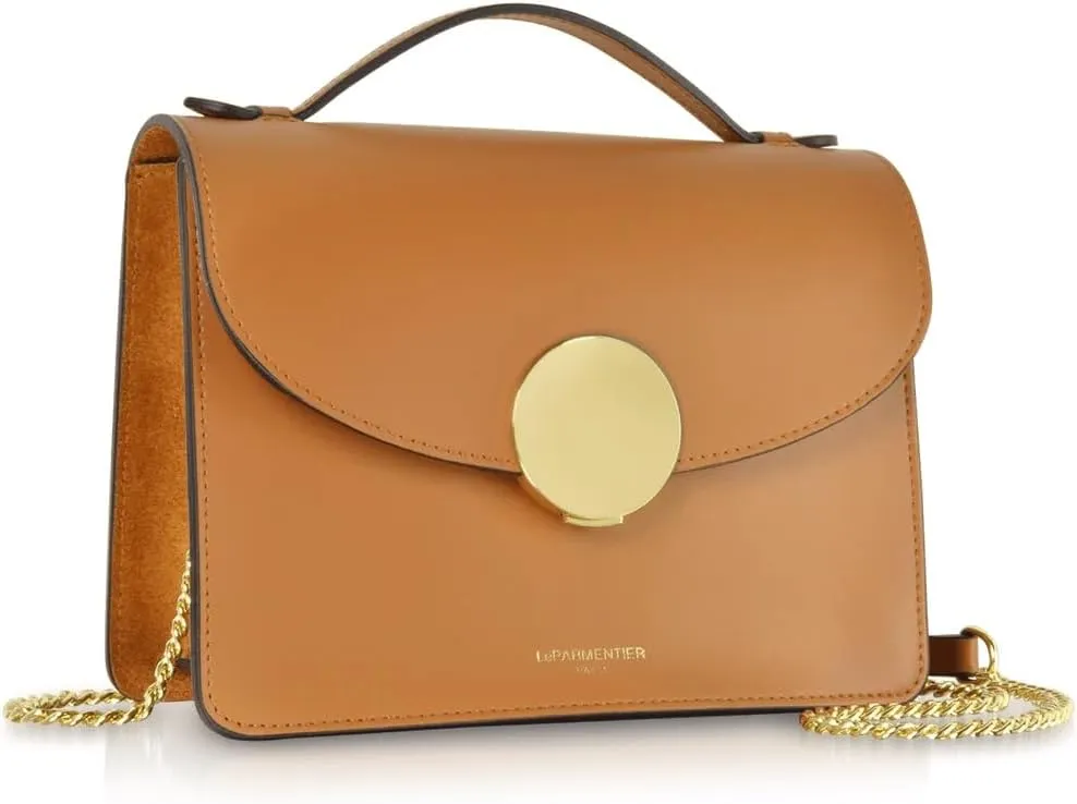 New Ondina Top Handle Shoulder Bag, Calf Leather, Gold Hardware, 8.5 x 6.3 x 3.5 inches