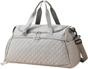 New Oxford Travel Duffel Bag for Men Women Waterproof Sports Tote Gym Shoulder Weekender Overnight Bags Large Capacity Tote Bags(Gray)