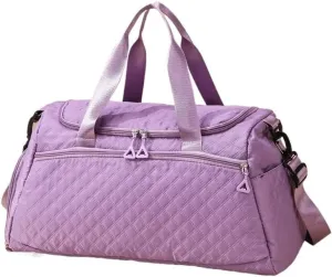 New Oxford Travel Duffel Bag for Men Women Waterproof Sports Tote Gym Shoulder Weekender Overnight Bags Large Capacity Tote Bags(Purple)
