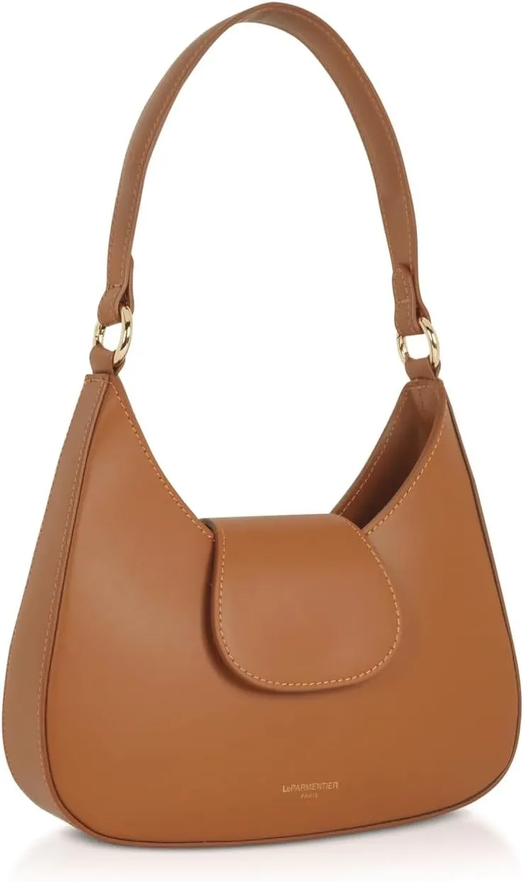 Obolo Shoulder Bag, Genuine Italian Calf Leather, 11 x 9.8 inches