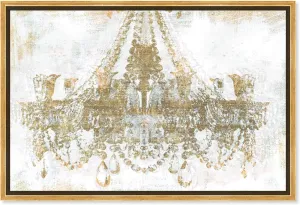Oliver Gal Fashion and Glam Modern Canvas Wall Art Gold Diamonds Ready to Hang Home Decor 37.5 x 55.5 White and Gold Canvas Art for Living Room