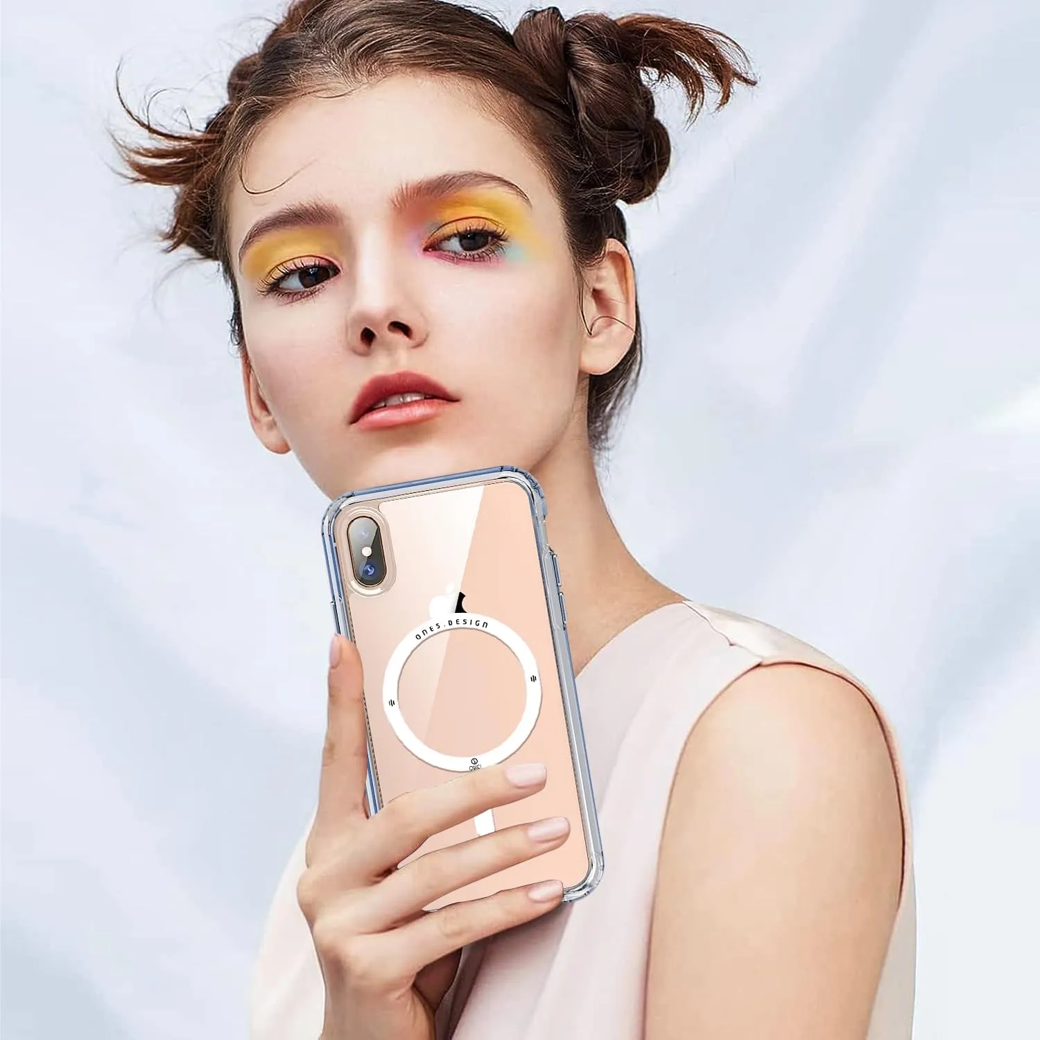 ONES for iPhone Xs Max Case, Hybrid Magnetic Phone Case, Compatible with MagSafe, Military Grade Protection, Shockproof Airbag, Anti-Yellow Silicone Cover, Scratch-Resistant, Thin, Clear