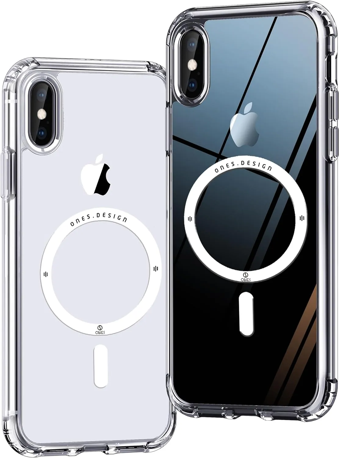 ONES for iPhone Xs Max Case, Hybrid Magnetic Phone Case, Compatible with MagSafe, Military Grade Protection, Shockproof Airbag, Anti-Yellow Silicone Cover, Scratch-Resistant, Thin, Clear