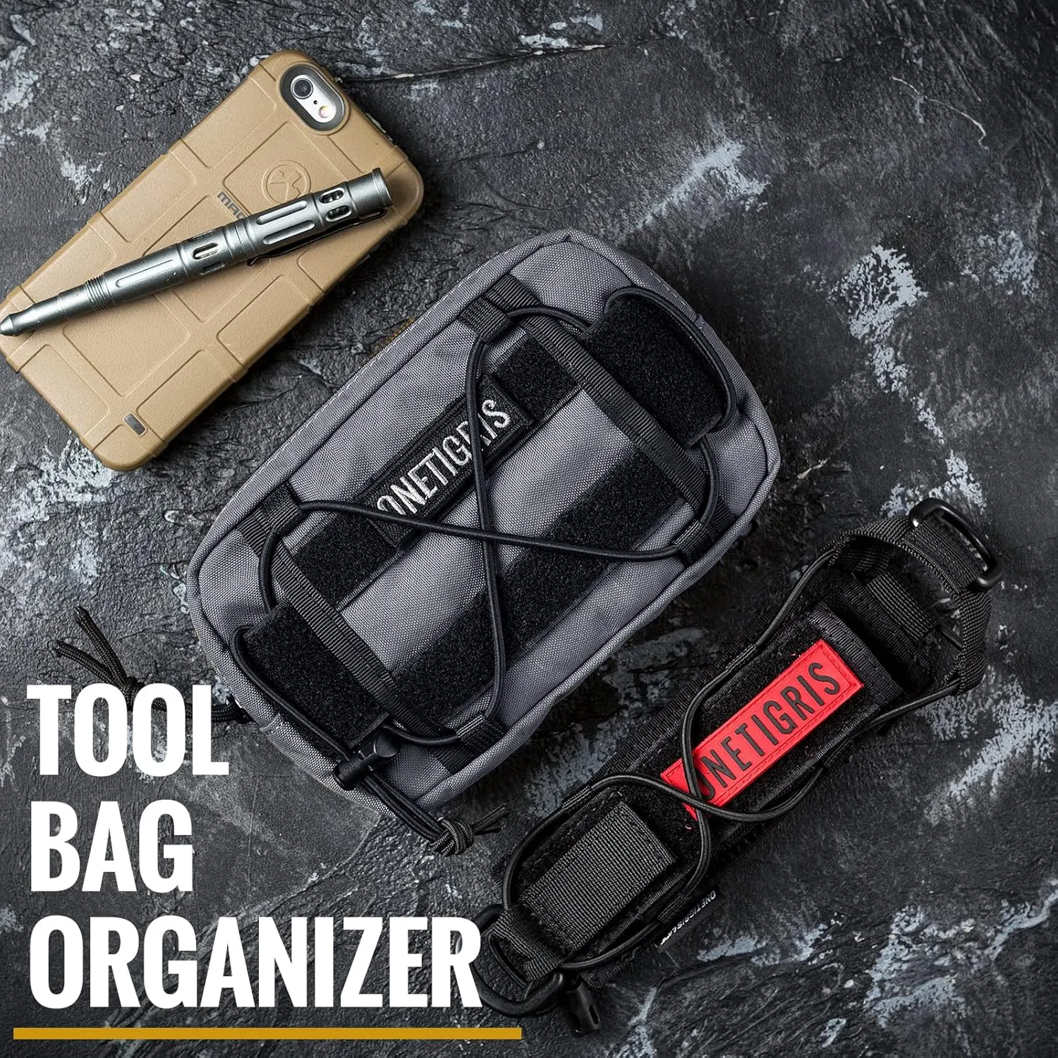 OneTigris EDC Horizontal MOLLE Pouch for Tool Treat Med