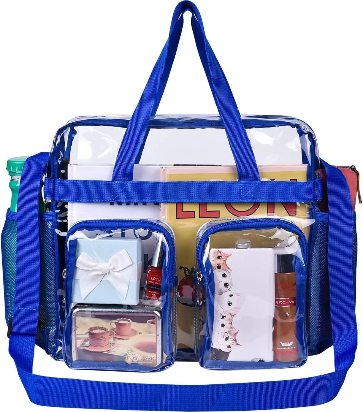 Oraben Clear Bag for Stadium Events 12x6x12 Clear Tote Bag for Women Transparent Lunch Bag for Work Sports Concert
