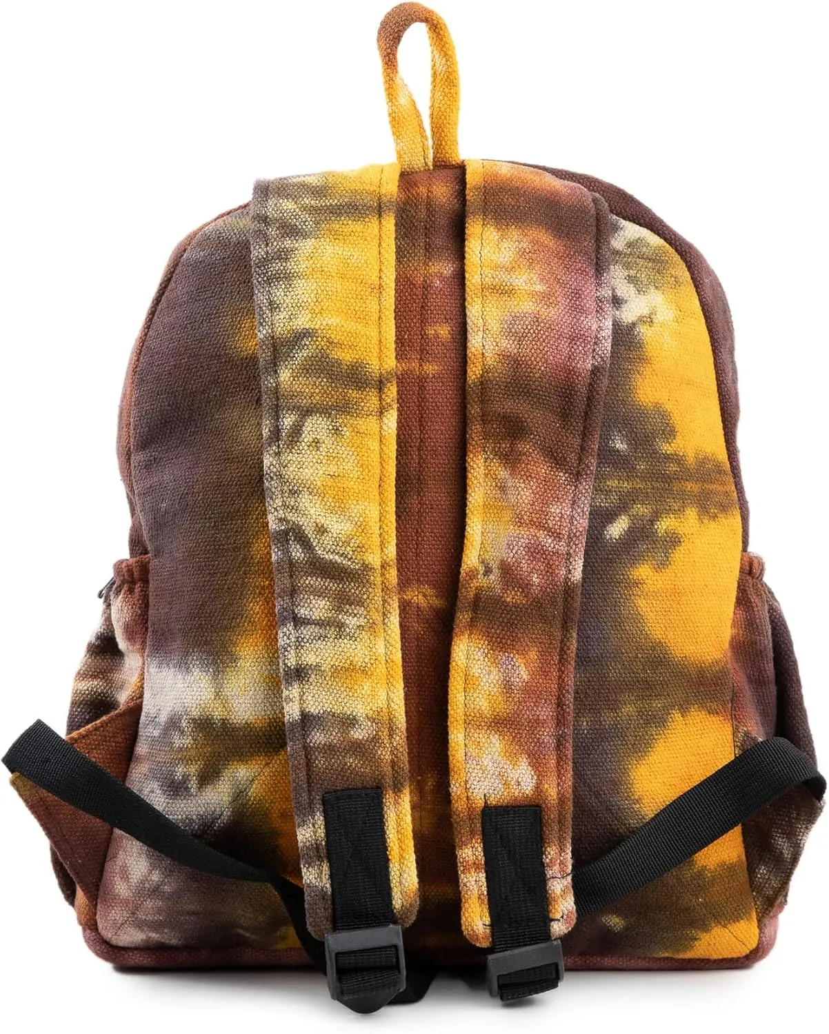 Organic Hemp Backpack Bag - Eco Friendly Durable Rustic Travel Hiking Friendly Green Lightweight Causal Bag by Freakmandu - Tie Dye