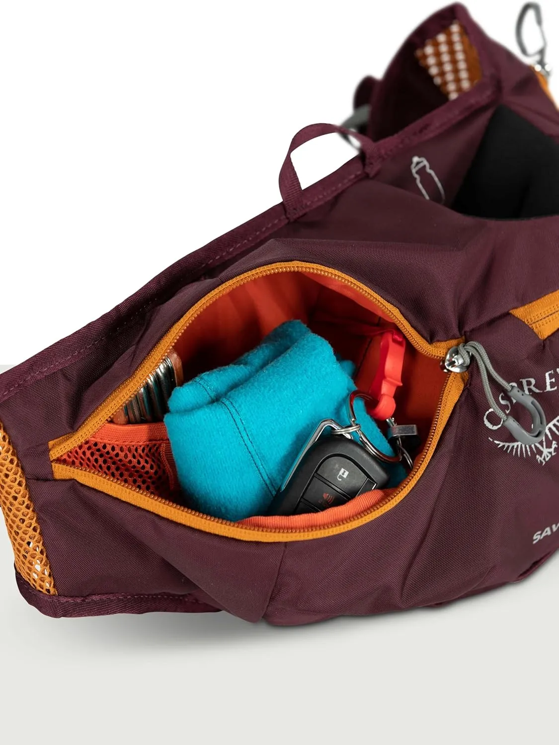 Osprey Savu 2L Unisex Biking Waist Pack, Aprium Purple